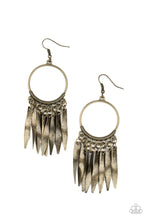 Load image into Gallery viewer, Let GRIT Be! - Brass Earrings
