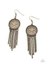 Load image into Gallery viewer, Blissfully Botanical - Brass Earrings - Shine With Aloha, LLC

