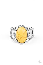 Load image into Gallery viewer, Ain&#39;t No Mesa High Enough Yellow Crackle Ring Paparazzi
