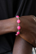 Nice Stonework - Pink Lobster Clasp Bracelet