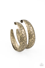 Load image into Gallery viewer, Sahara Sandstorm - Brass Hoop Earrings Paparazzi
