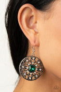 Glow Your True Colors - Green Earrings Paparazzi