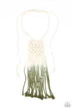 Load image into Gallery viewer, Surfin The Net - Green Macrame Necklace Paparazzi
