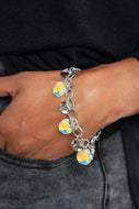 Teasingly Tie Dye - Yellow Bracelet Paparazzi