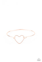 Load image into Gallery viewer, Make Yourself HEART - Rose Gold Hook Bracelet
