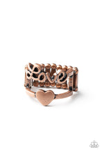 Load image into Gallery viewer, Heartstring Harmony Copper Ring Paparazzi
