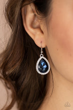Load image into Gallery viewer, Dripping With Drama - Blue Oil Spill Earrings Paparazzi

