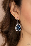 Dripping With Drama - Blue Oil Spill Earrings Paparazzi