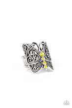 Load image into Gallery viewer, Butterfly Bling - Yellow Ring Paparazzi
