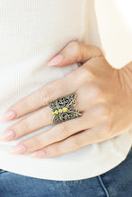 Load image into Gallery viewer, Butterfly Bling - Yellow Ring Paparazzi
