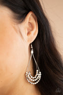 Off The Blocks Shimmer - Silver Tear Drop Earrings