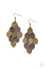 Load image into Gallery viewer, Loud and Leafy - Multi-Color Brass &amp; Copper Earrings Paparazzi
