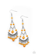 First In SHINE - Orange Iridescent Earrings