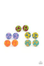 Load image into Gallery viewer, Starlet Shimmer - 5 Pack Multi-Color Metro Heart Stud Earrings
