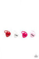 Starlet Shimmer - 5 Pack Multi-Color Love Heart Shaped Rings