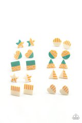 Starlet Shimmer - 10 Pack Multi-Color & Shaped Stud Earrings