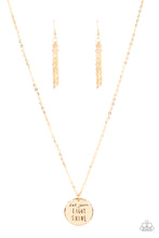 Load image into Gallery viewer, Light It Up - Gold Necklace Paparazzi
