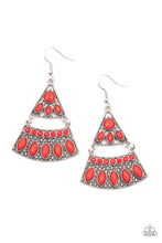 Load image into Gallery viewer, Desert Fiesta - Red Earrings Paparazzi
