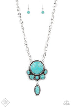 Load image into Gallery viewer, Geographically Gorgeous - Blue Crackle Necklace Paparazzi
