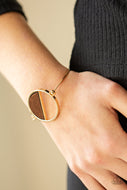 Timber Trade - Gold Hook & Loop Bracelet Paparazzi