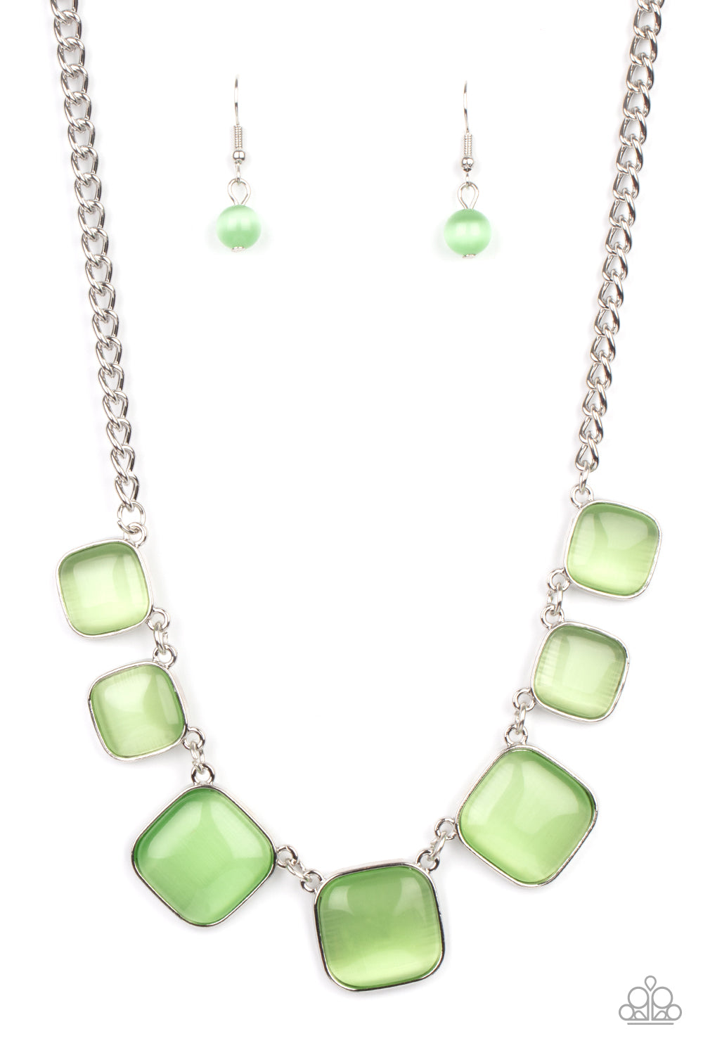 Aura Allure Green Moonstone Necklace Paparazzi Shine With Aloha LLC