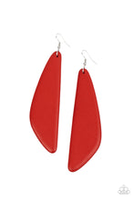 Load image into Gallery viewer, Scuba Dream - Red Wood Earrings Paparazzi
