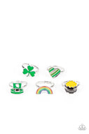Starlet Shimmer St Patrick's Rings - 5 pack