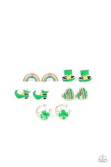 Starlet Shimmer - 5 Pack Multi-Color St Patrick & Rainbow Stud Earrings