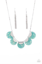 Load image into Gallery viewer, Mermaid Oasis - Blue Shell Necklace Paparazzi
