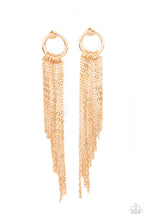 Load image into Gallery viewer, Divinely Dipping - Gold Tassle Earrings Paparazzi
