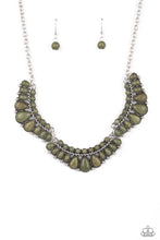 Load image into Gallery viewer, Naturally Native - Green Crackle Necklace
