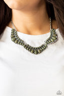 Naturally Native - Green Crackle Necklace