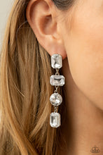 Load image into Gallery viewer, Cosmic Heiress - White Diamond Earrings Paparazzi
