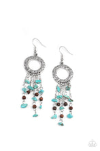 Load image into Gallery viewer, Primal Prestige - Blue Crackle Earrings Paparazzi
