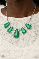 Newport Princess - Green Moonstone Necklace Paparazzi