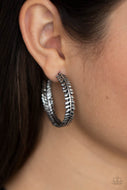 Laurel Gardens - Silver Hoop Earrings Paparazzi