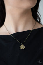 Load image into Gallery viewer, Hold On To Hope - Brass Inspirational Necklace Paparazzi
