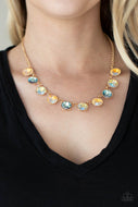 Mystical Majesty - Multi-Color Iridescent Necklace Paparazzi Accessories