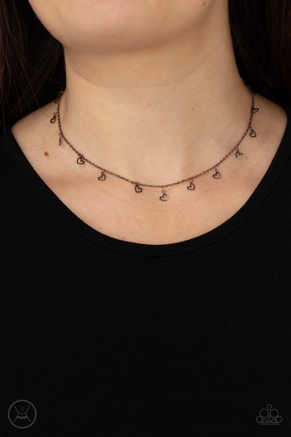 Charismatically Cupid - Copper Necklace Paparazzi