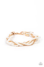 Load image into Gallery viewer, Vintage Variation - Gold and Pearl Bracelet Paparazzi
