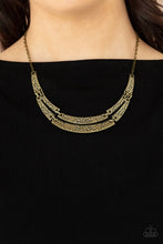 Load image into Gallery viewer, Stick To The ARTIFACTS - Brass Necklace Paparazzi
