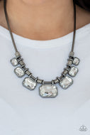 Urban Extravagance - Black Gunmetal Necklace Paparazzi