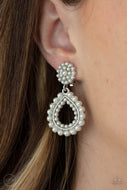 Discerning Droplets - White Earrings Paparazzi