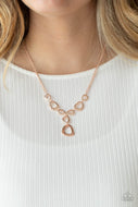 So Mod - Rose Gold Necklace Paparazzi