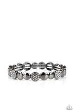 Load image into Gallery viewer, Dimensional Dazzle - Black Stretchy Bracelet Paparazzi
