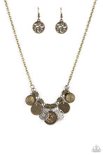 Load image into Gallery viewer, To Coin A Phrase - Brass Necklace Paparazzi
