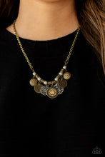 Load image into Gallery viewer, To Coin A Phrase - Brass Necklace Paparazzi
