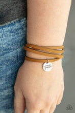 Load image into Gallery viewer, Wonderfully Worded - Brown Leather Faith Inspirational Bracelets
