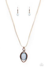 Load image into Gallery viewer, Desert Mystery - Copper Urban Blue Necklace Paparazzi

