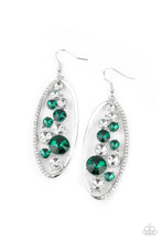 Load image into Gallery viewer, Rock Candy Bubbly - Green Earrings Paparazzi
